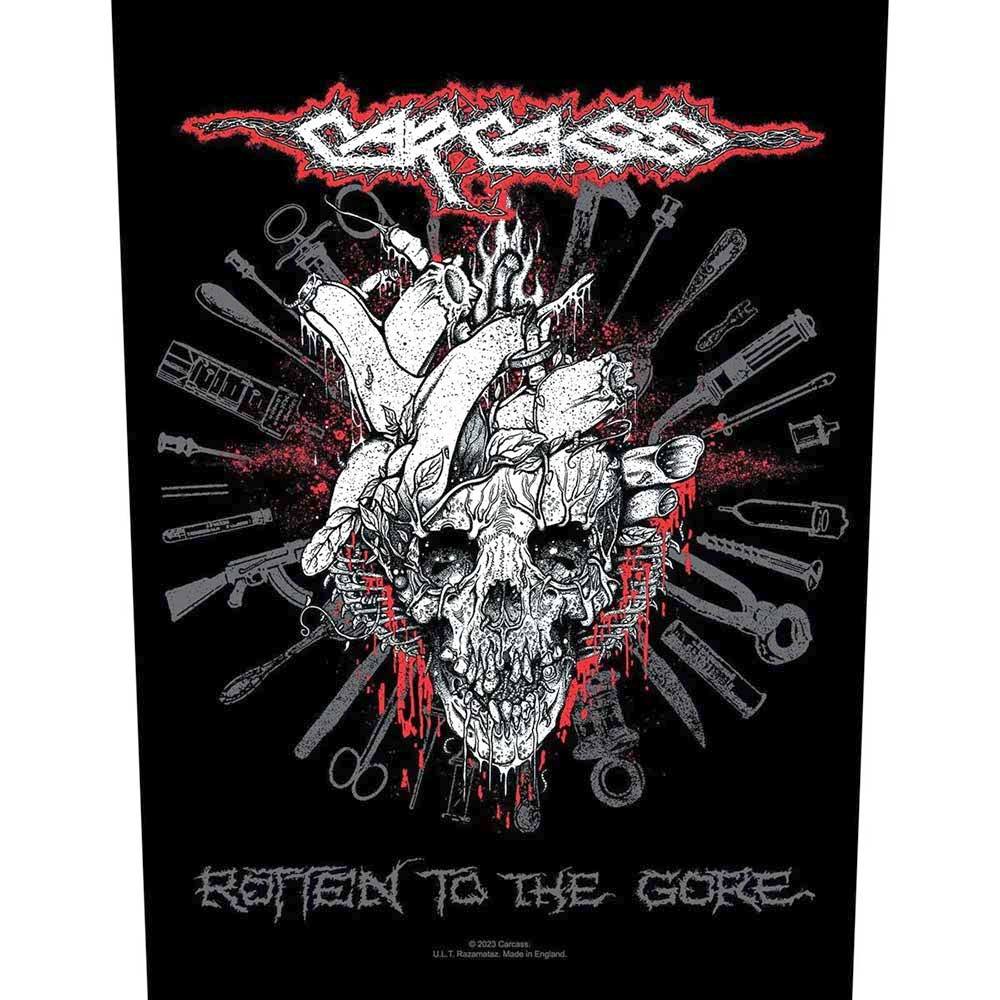 Carcass - Rotten To The Gore Back patch - Black